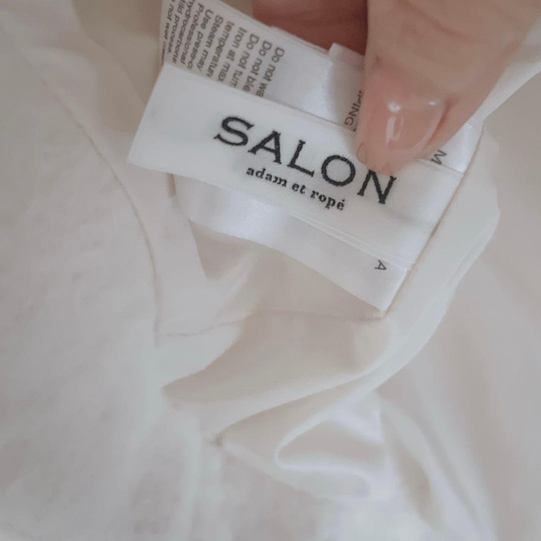 SALON adam et rope' ライトウェーブニットジップブルゾン