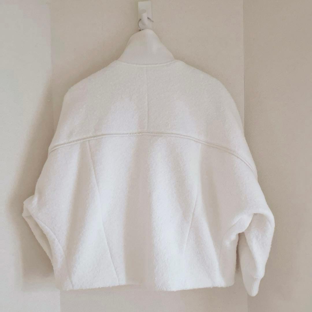 SALON adam et rope' ライトウェーブニットジップブルゾン