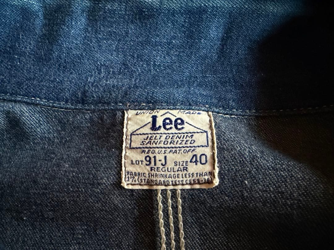 Lee 91-J デニムカバーオール　復刻モデル