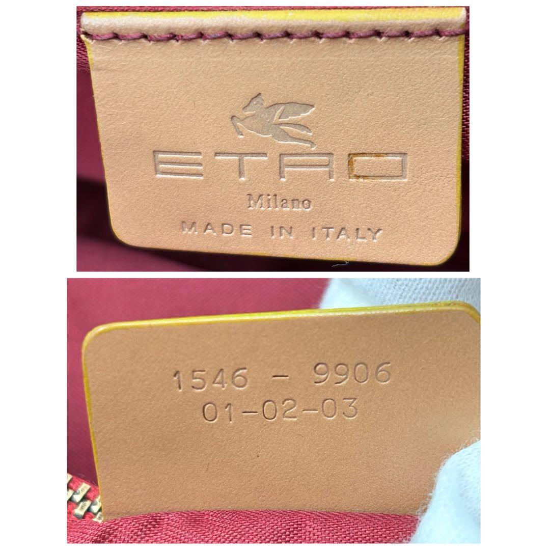 【外観超美品】ETRO エトロ ビジネスバッグ A4可 ペイズリー柄 トート