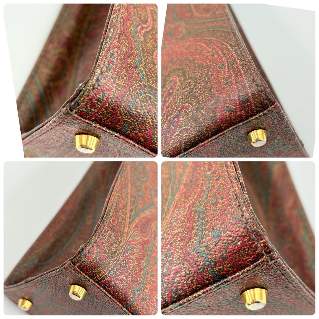 【外観超美品】ETRO エトロ ビジネスバッグ A4可 ペイズリー柄 トート