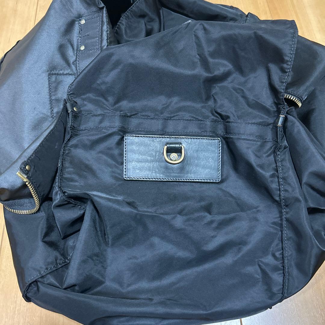 Felisiフェリージ ナイロン 特大ボストンバック ブラック 底板付き