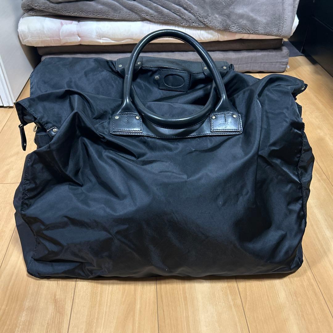 Felisiフェリージ ナイロン 特大ボストンバック ブラック 底板付き