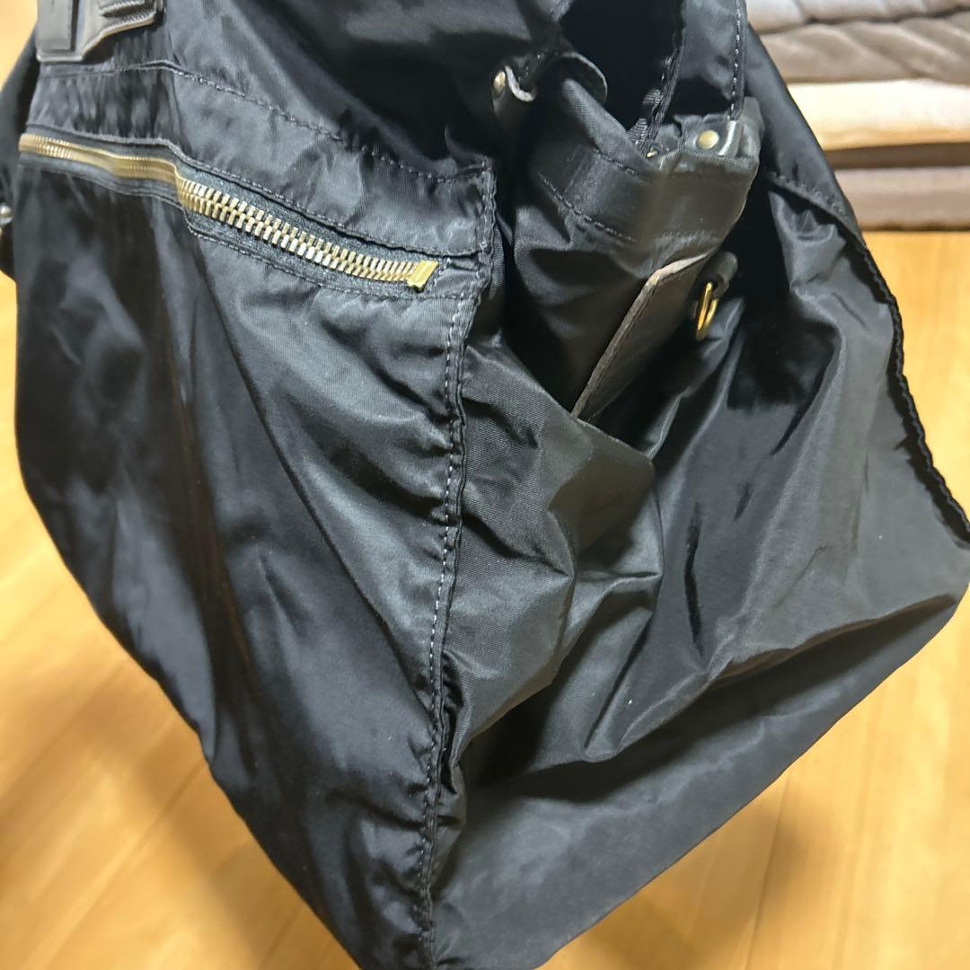 Felisiフェリージ ナイロン 特大ボストンバック ブラック 底板付き