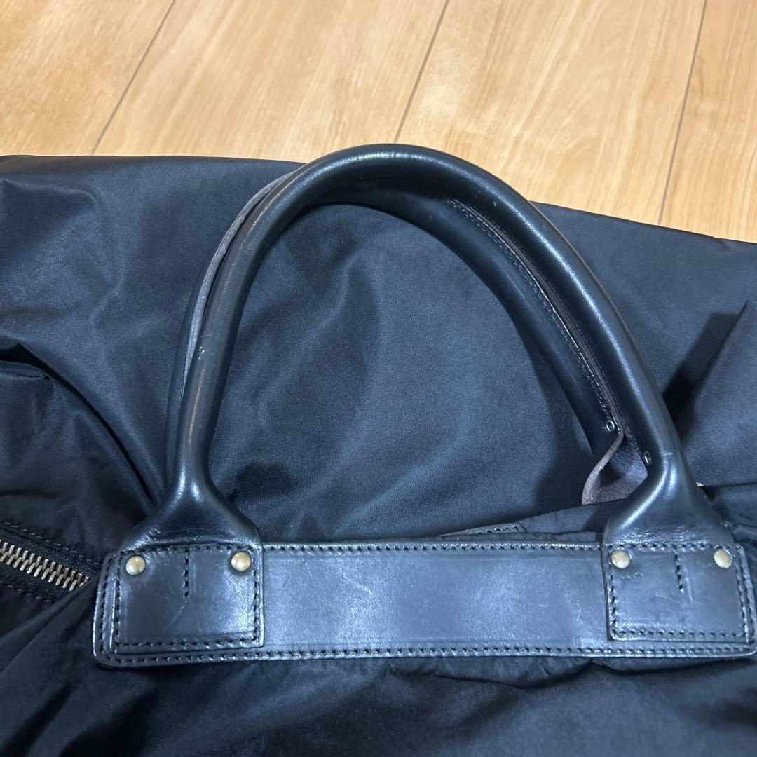 Felisiフェリージ ナイロン 特大ボストンバック ブラック 底板付き