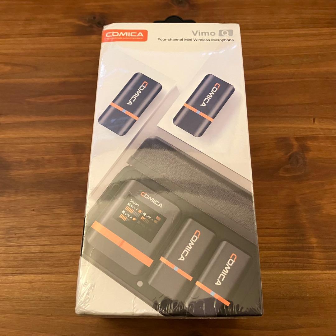 【新品】comica Vimo Q 送信機4台+受信機1台 ピンマイク①