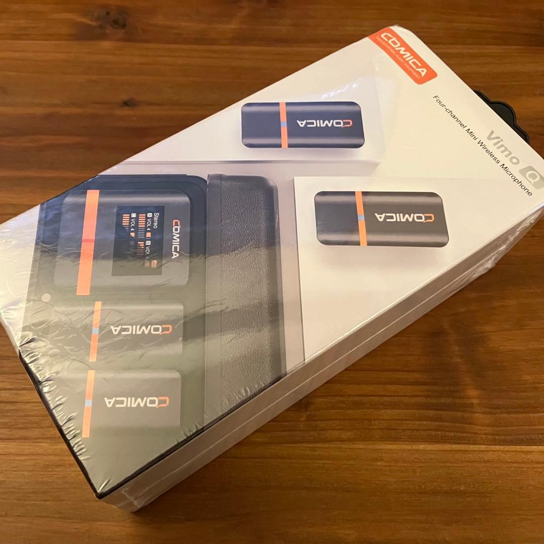 【新品】comica Vimo Q 送信機4台+受信機1台 ピンマイク①
