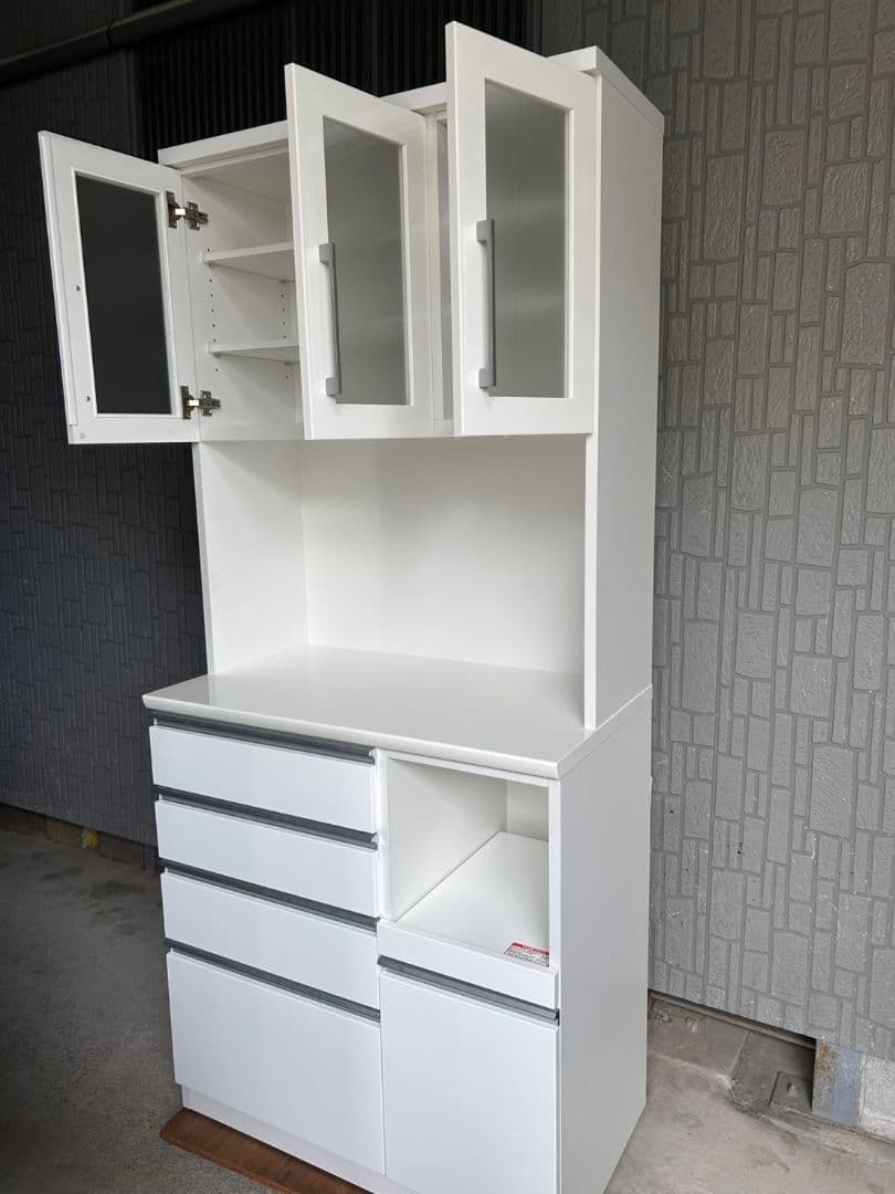 【送料設置込み】ニトリ キッチンカウンター 食器棚 キッチン収納 家具