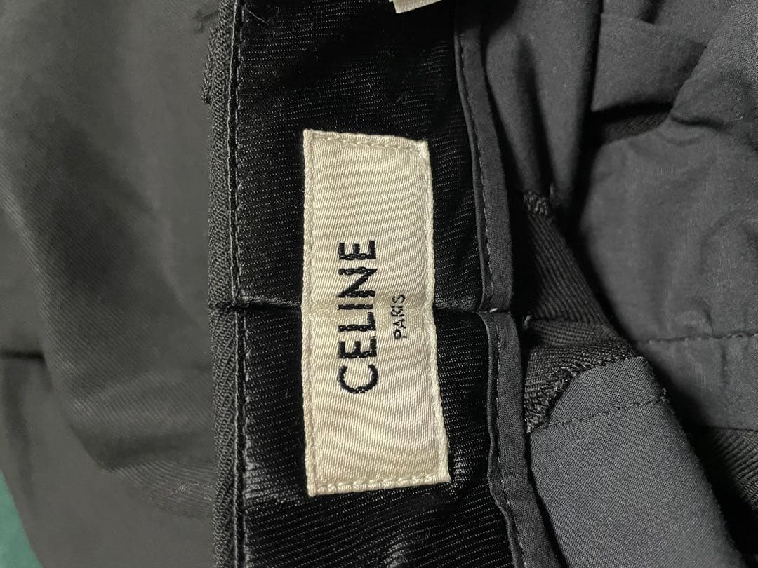 桃*郎様 CELINE セリーヌ ライトウールギャバジン ターンアップパンツ ス
