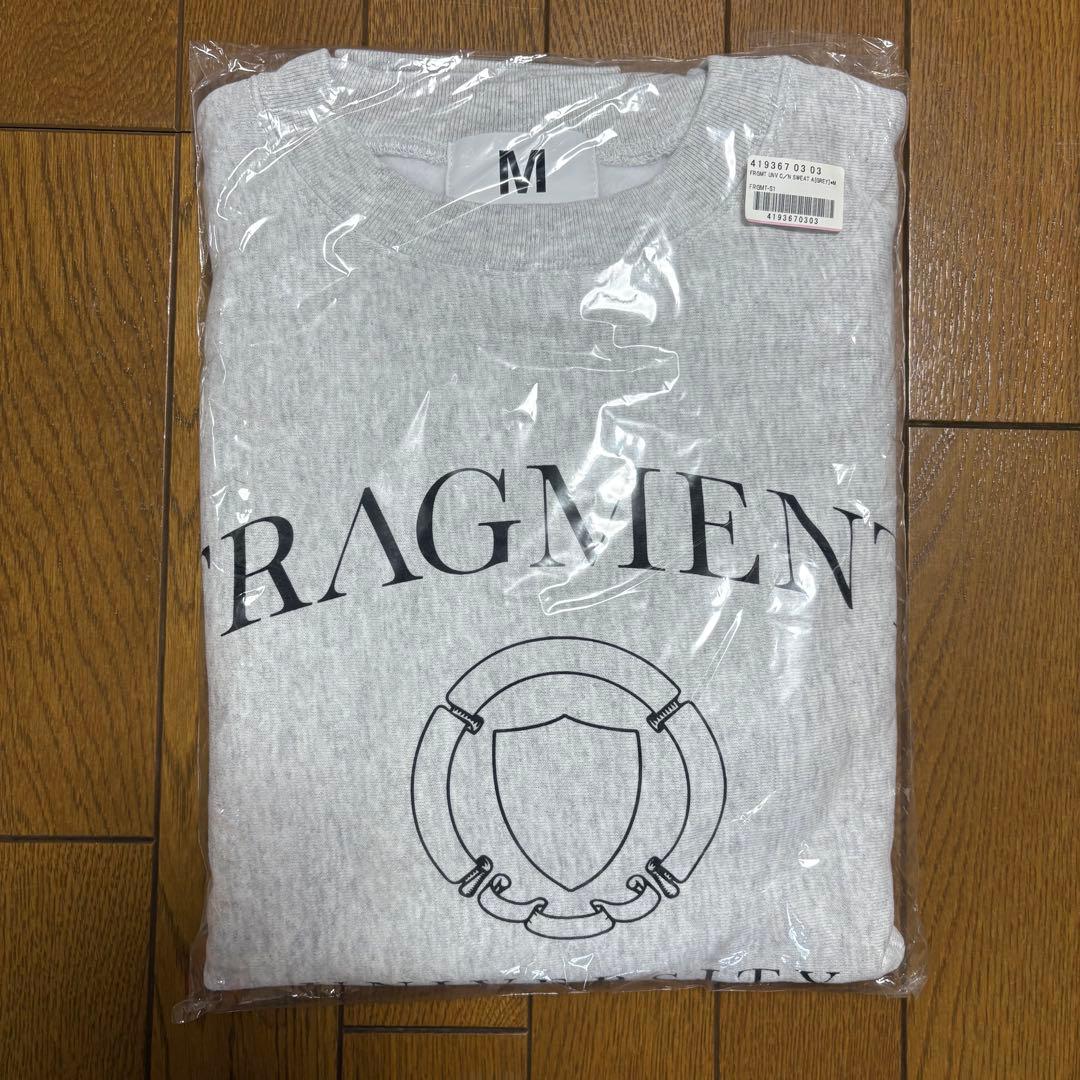 グレーM FRAGMENT UNIVERSITY FRGMT クルーネック