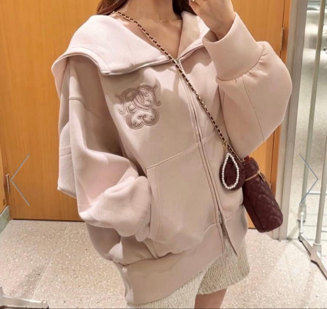 snidel スナイデル　ボリュームパーカー　ピンク　PNK