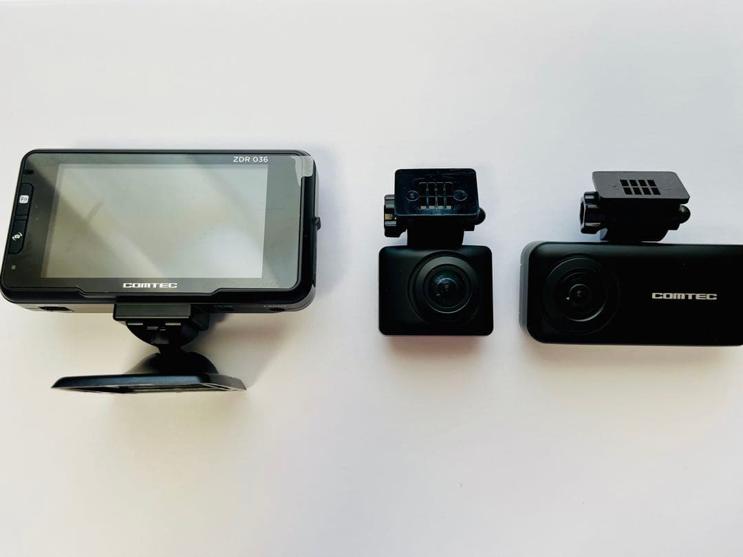コムテック 車用 前後2カメラ ドライブレコーダー ZDR036