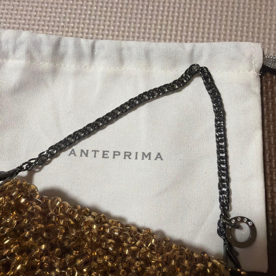ANTEPRIMA ゴールド ビーズ パーティーバッグ