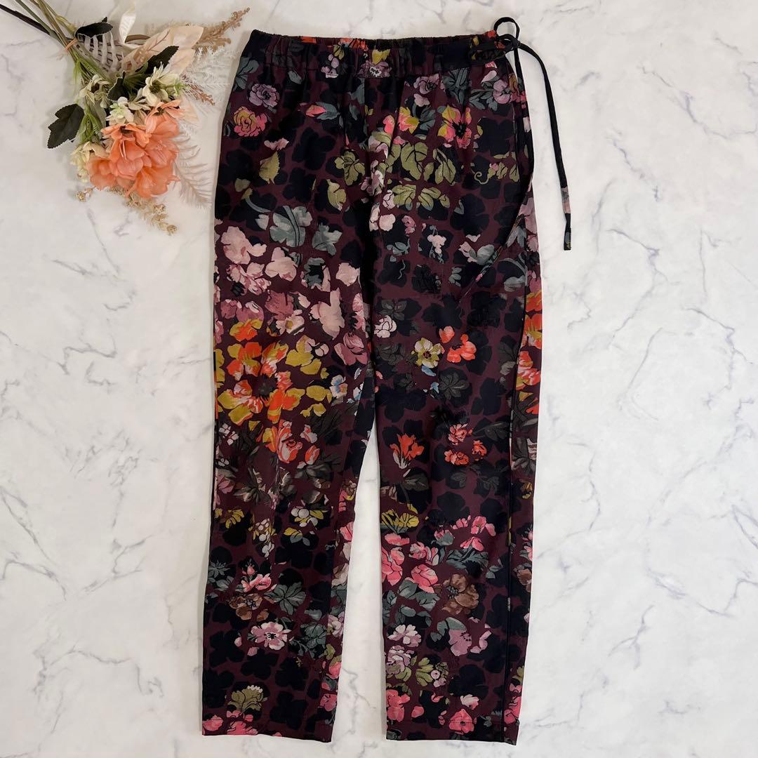 ドリスヴァンノッテン フラワー ジャガード パンツ