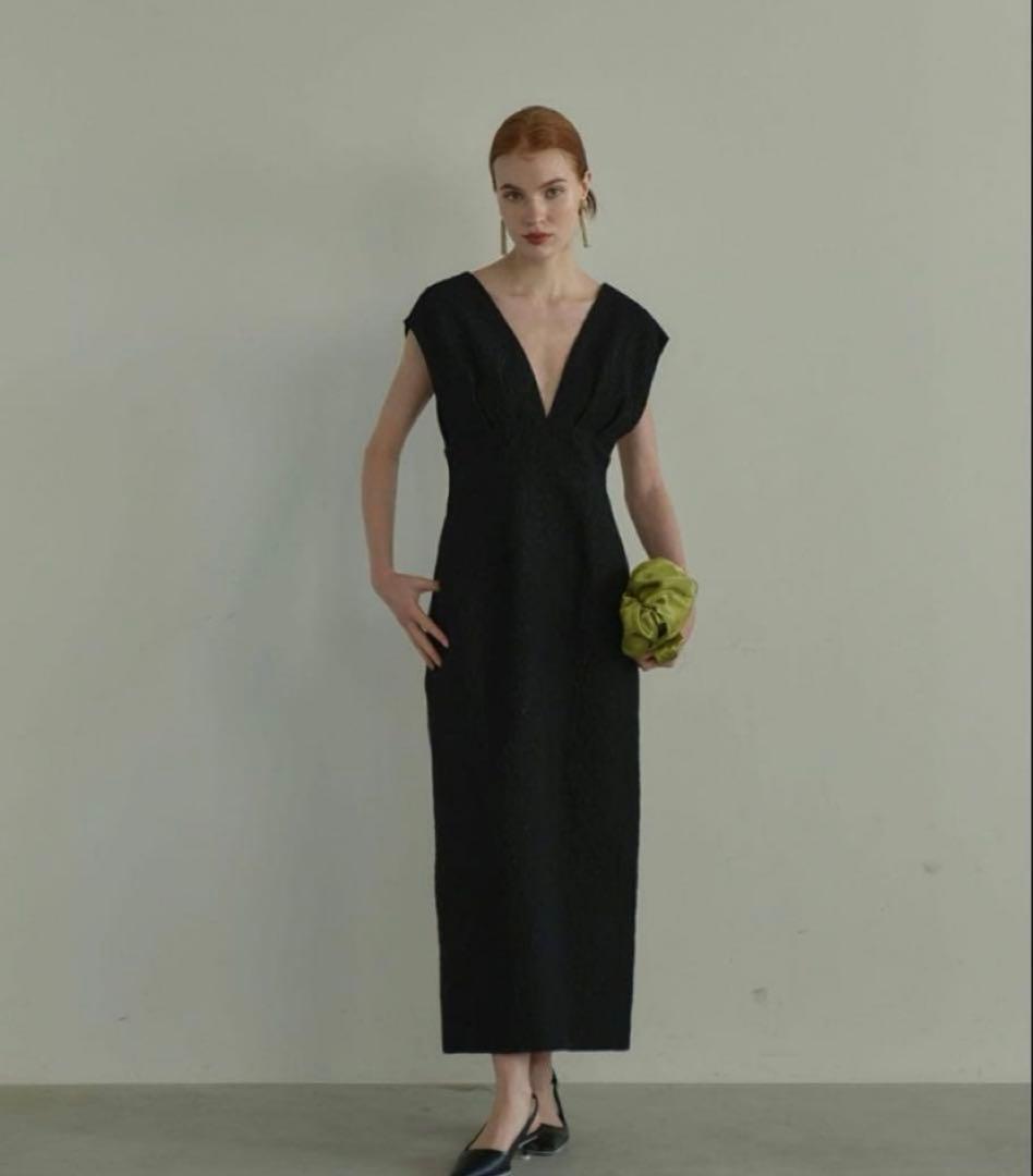スーツ・フォーマル・ドレス niana V line jacquard dress