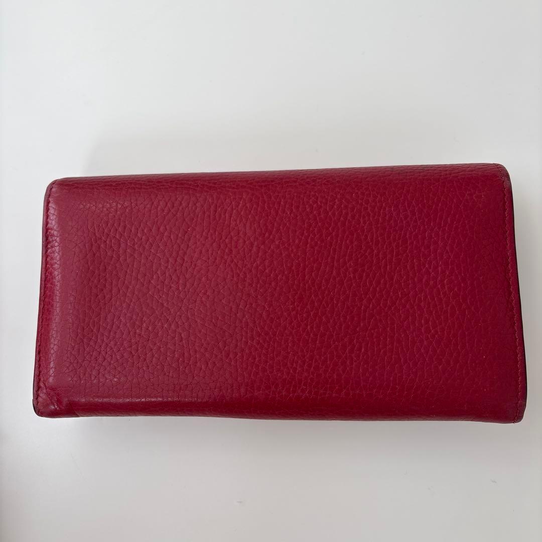 GUCCI バーガンディ GGロゴ 長財布