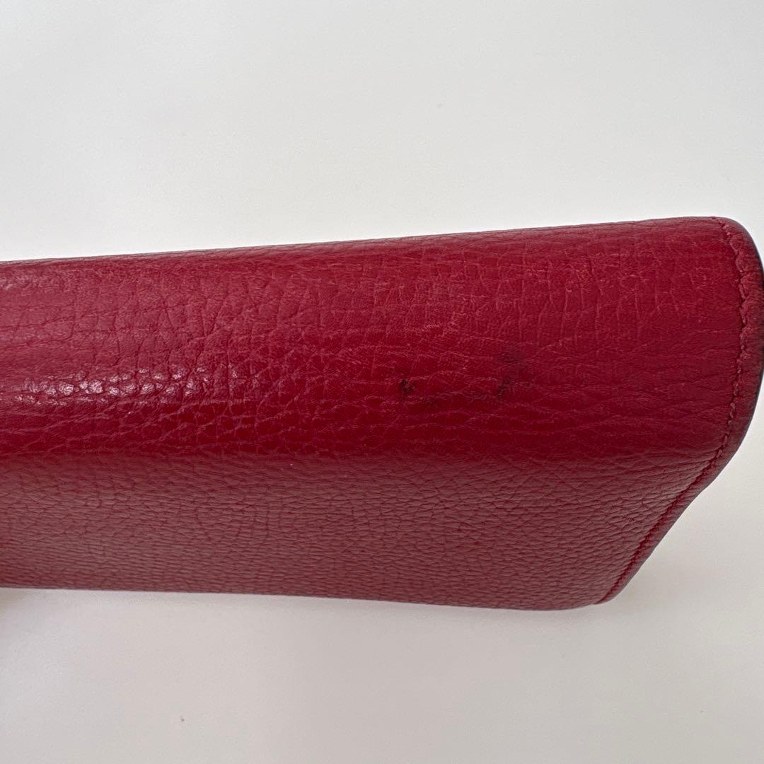 GUCCI バーガンディ GGロゴ 長財布