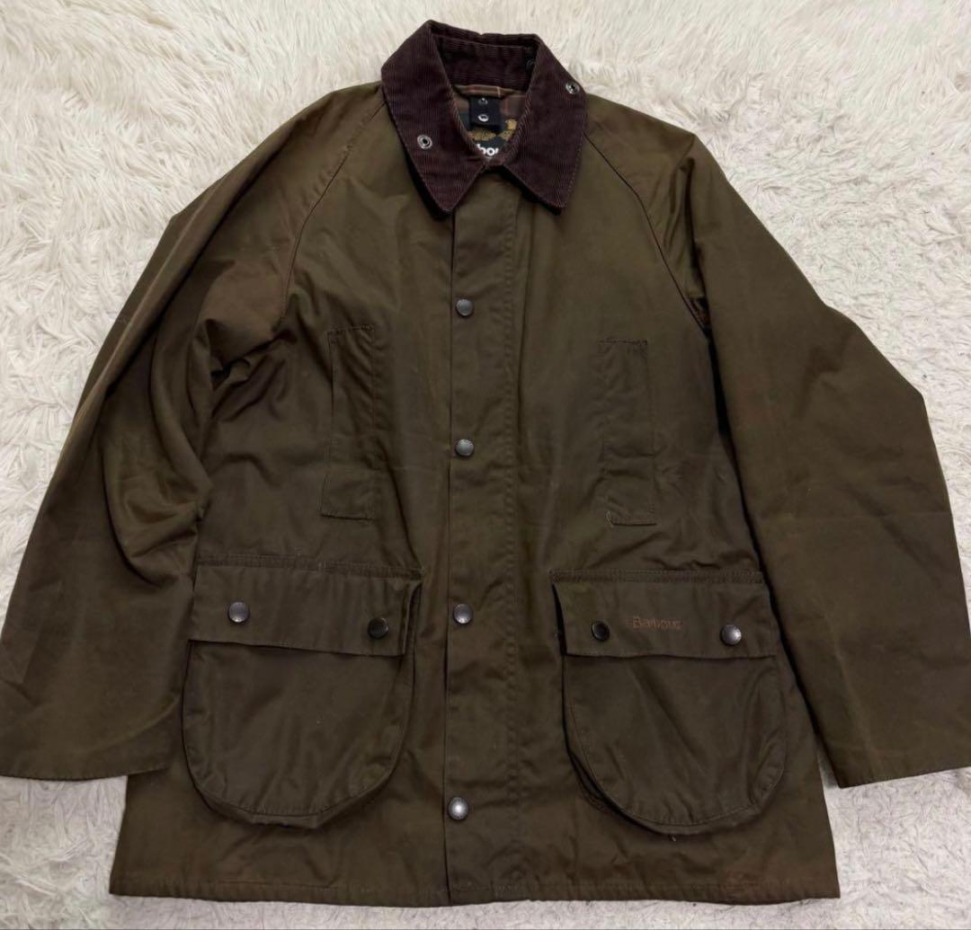 希少XLサイズ　バブアー　クラシックビューフォート　ワックスジャケット　ロゴ刺繍