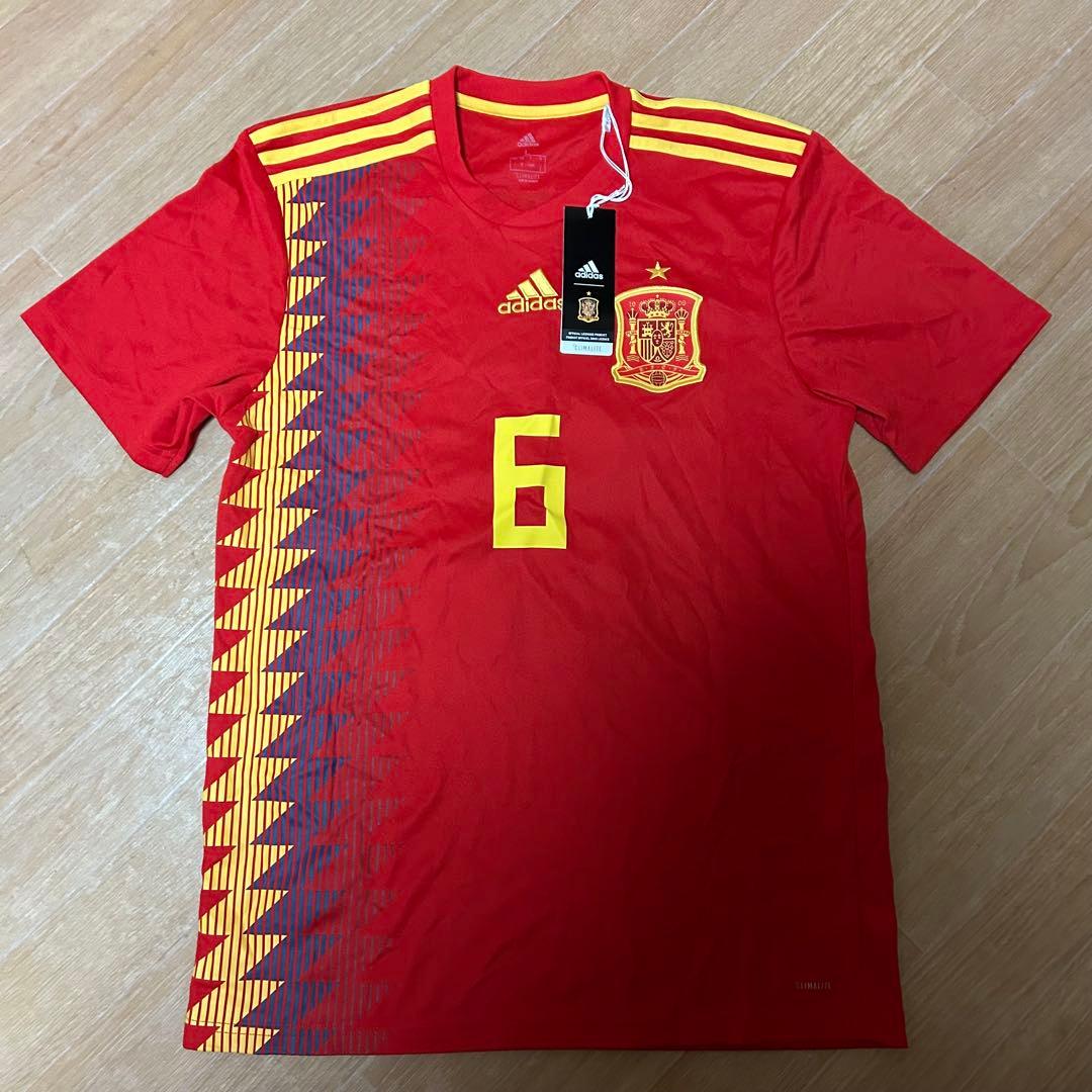 未使用 adidas 2018年 スペイン代表 INIESTA ユニフォーム L