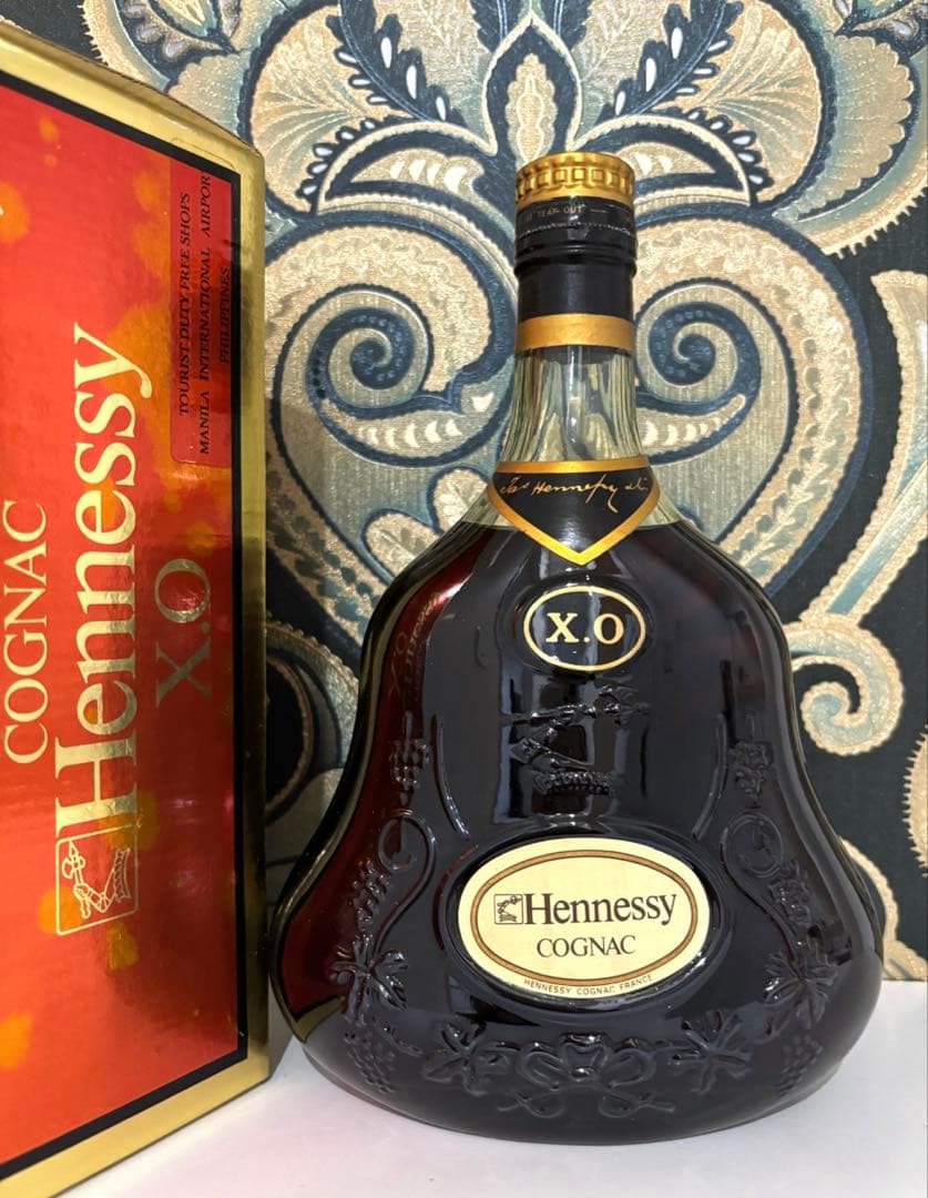 【未開栓】Hennessy X.O. ヘネシーXOグリーンボトル 金キャップ古酒