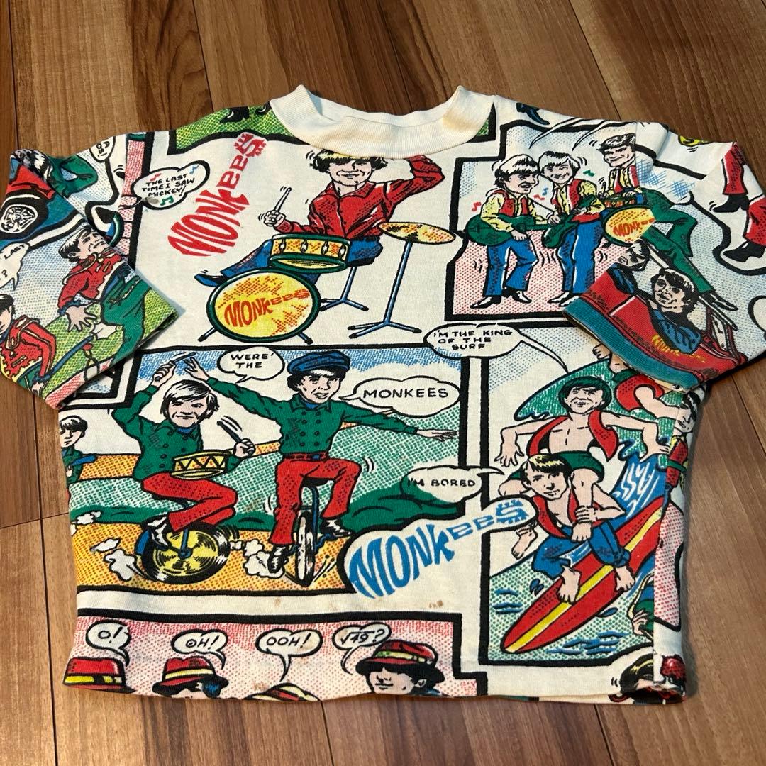 ビンテージ60sモンキーズ染み込みスウェット