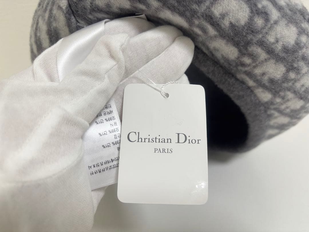 未使用 21aw Christian Dior トロッター柄 ベレー帽 タグ付き