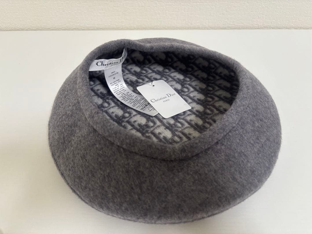 未使用 21aw Christian Dior トロッター柄 ベレー帽 タグ付き