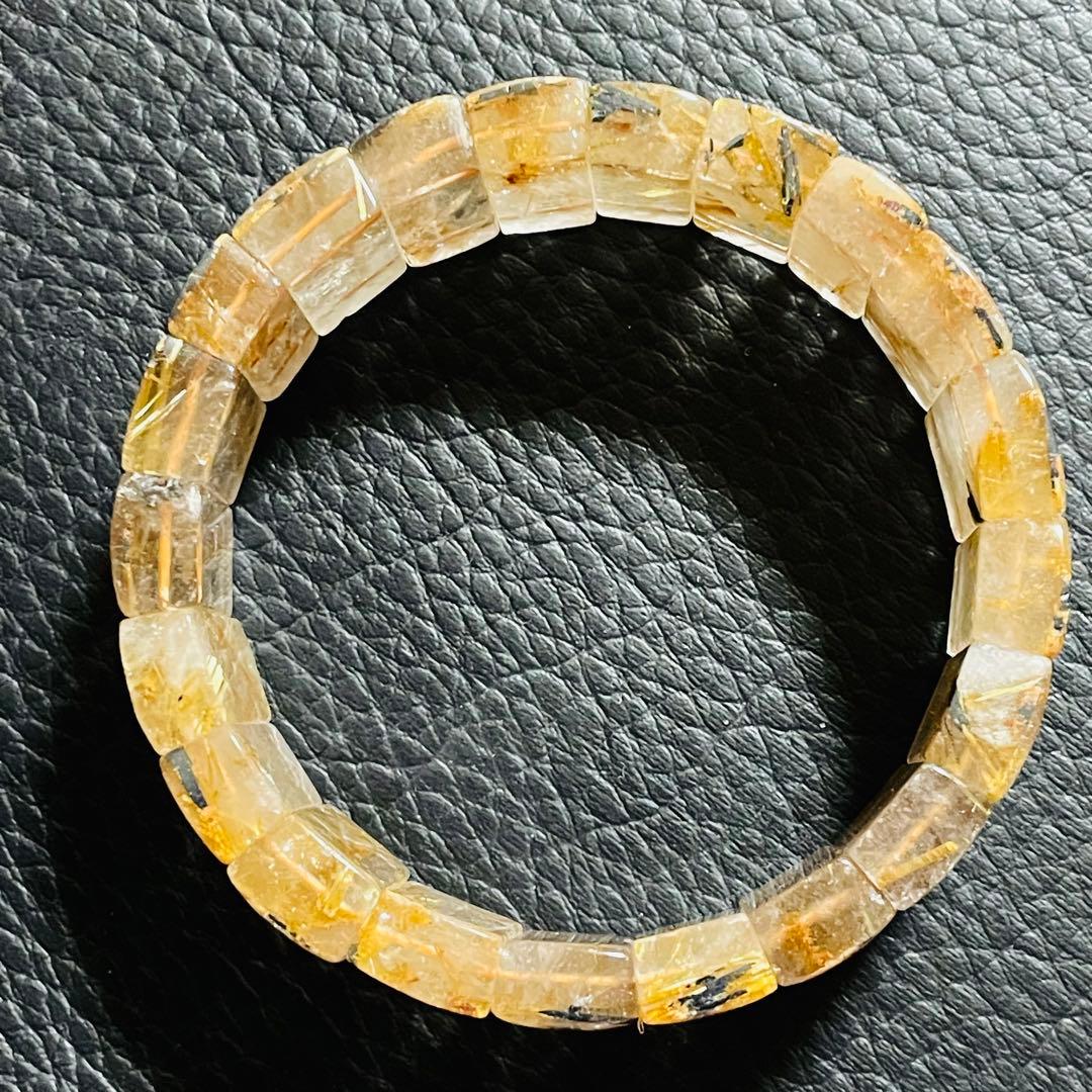 太陽放射タイチンルチルバングル✩☪パワーストーン　天然石