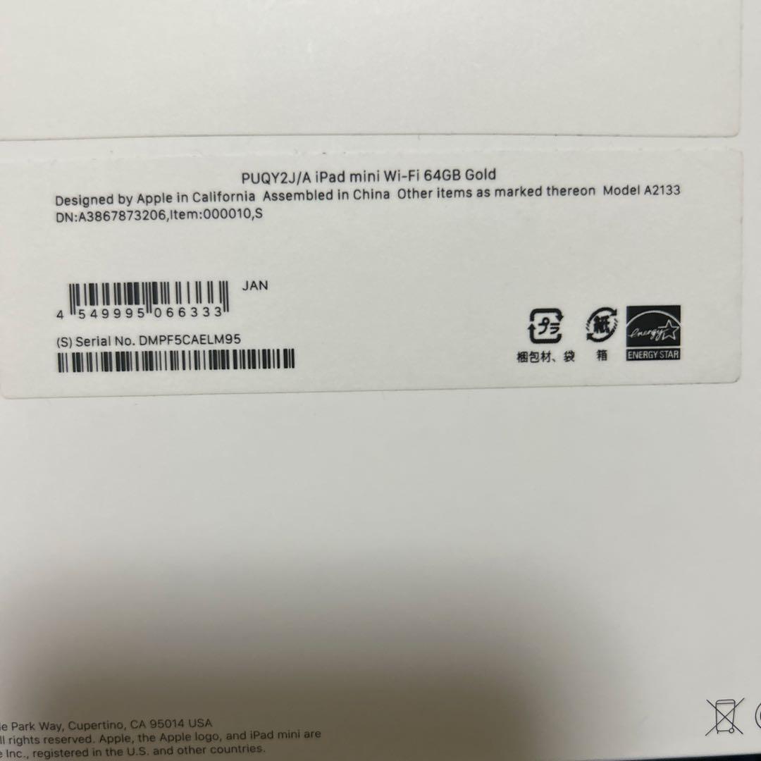 iPad mini ゴールド 本体