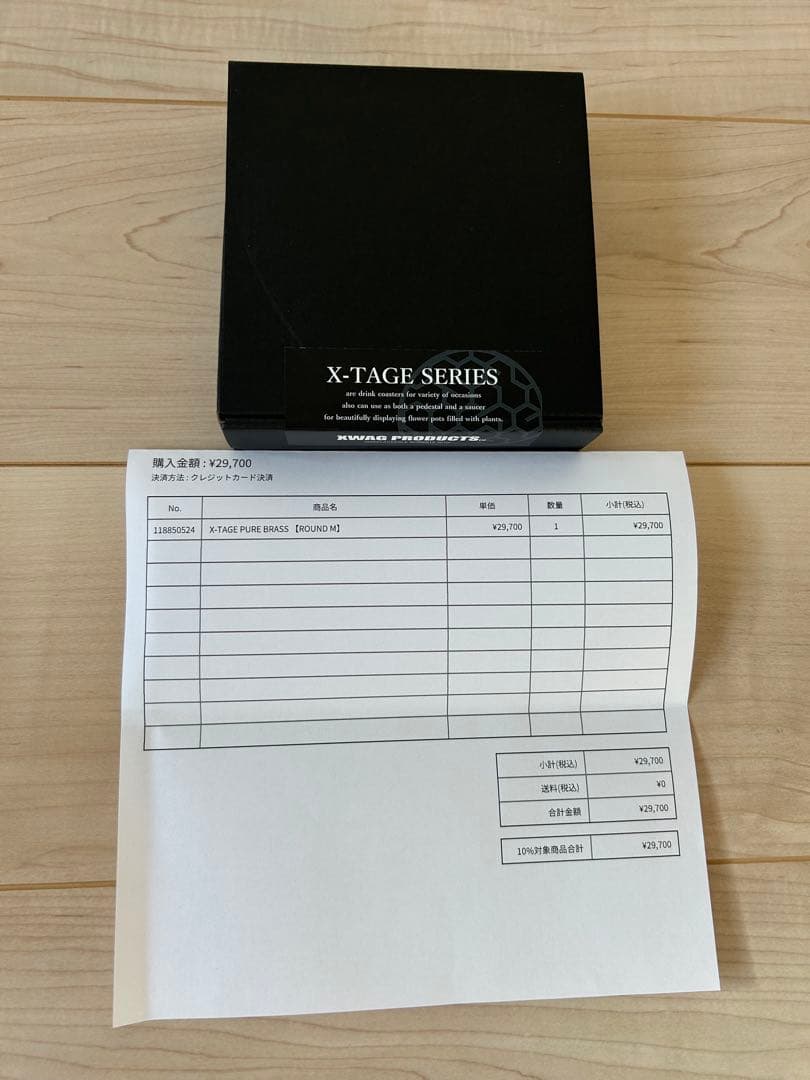 【新品、未使用】XWAG PRODUCTS X-TAGE PURE BRASS