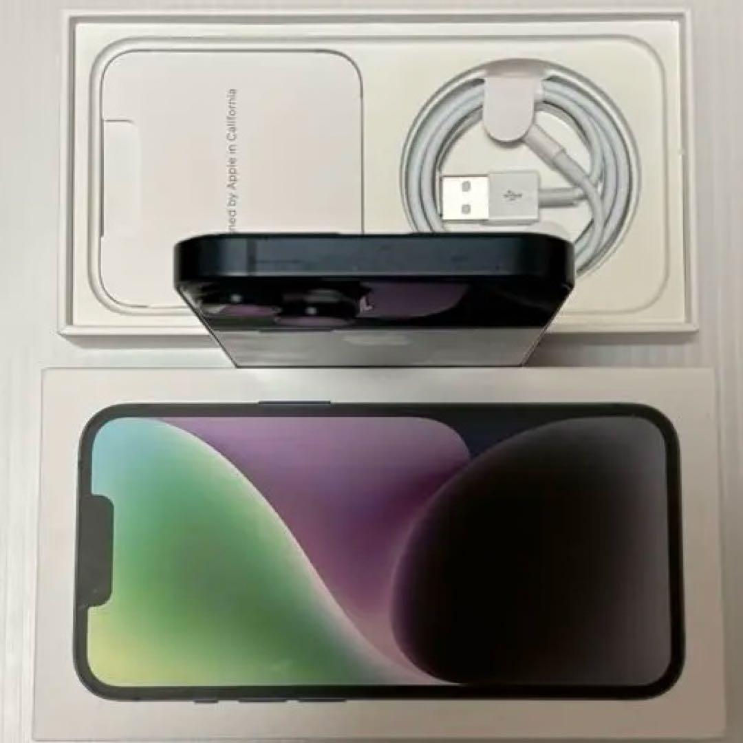 バッテリー最大容量100% iPhone14 128GB SIMフリー 本体