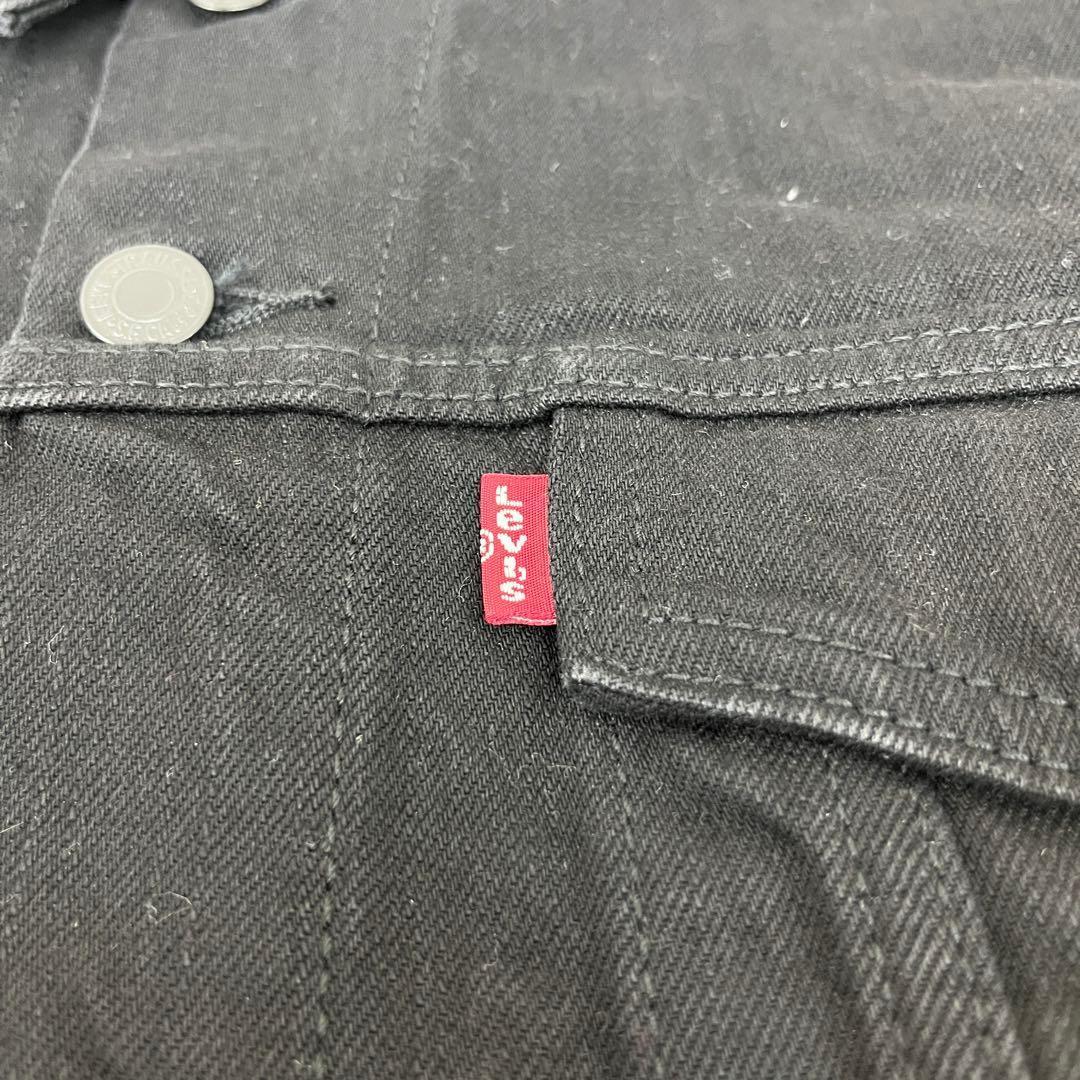 Levi’s デニムジャケット ブラック JP/M トラッカージャケット ⑦