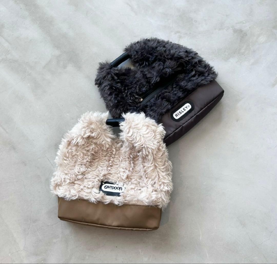 新品:RISLEYリズレー♡トライアングルファーバッグ♡アウトドアコラボバッグ⭐︎