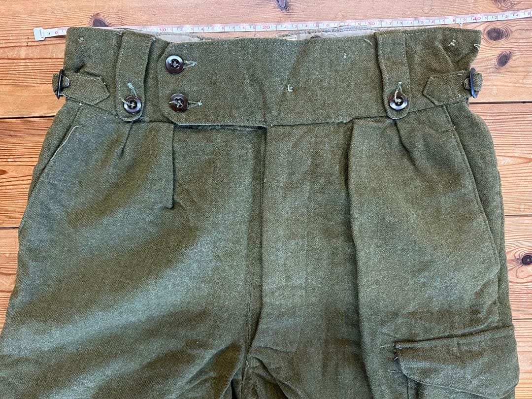 【W40cm】50年代 オーストラリア軍 ウール グルカパンツ ミリタリーパンツ