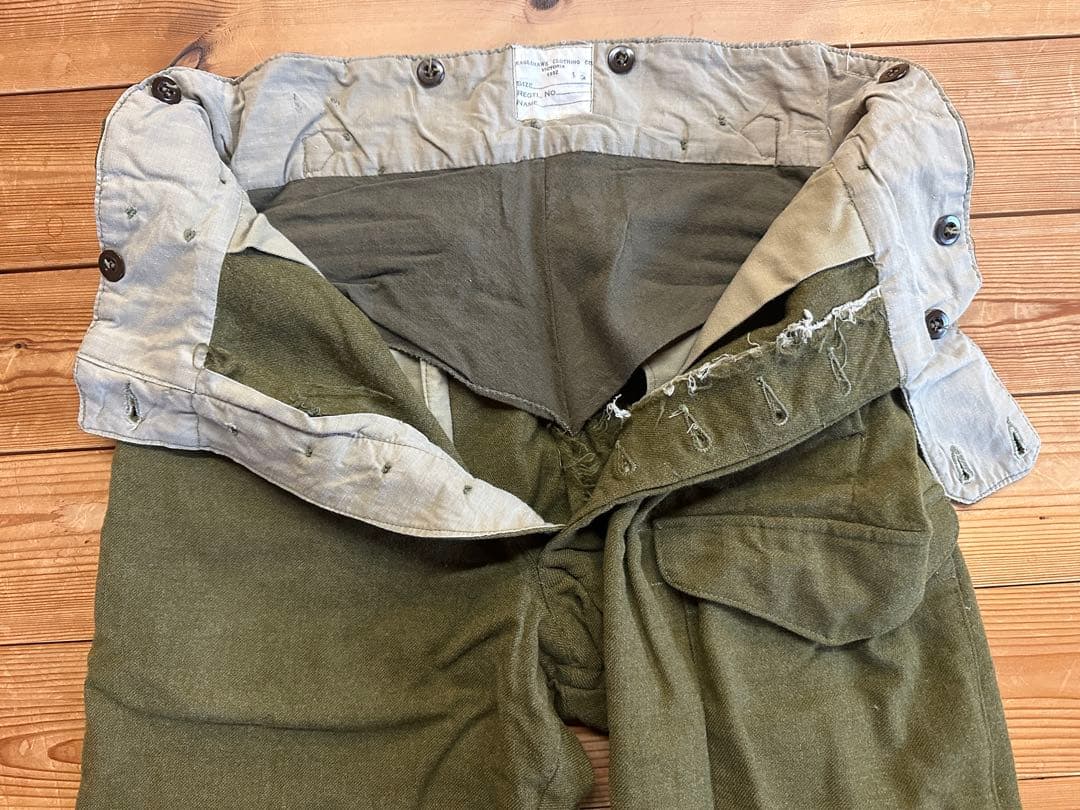 【W40cm】50年代 オーストラリア軍 ウール グルカパンツ ミリタリーパンツ