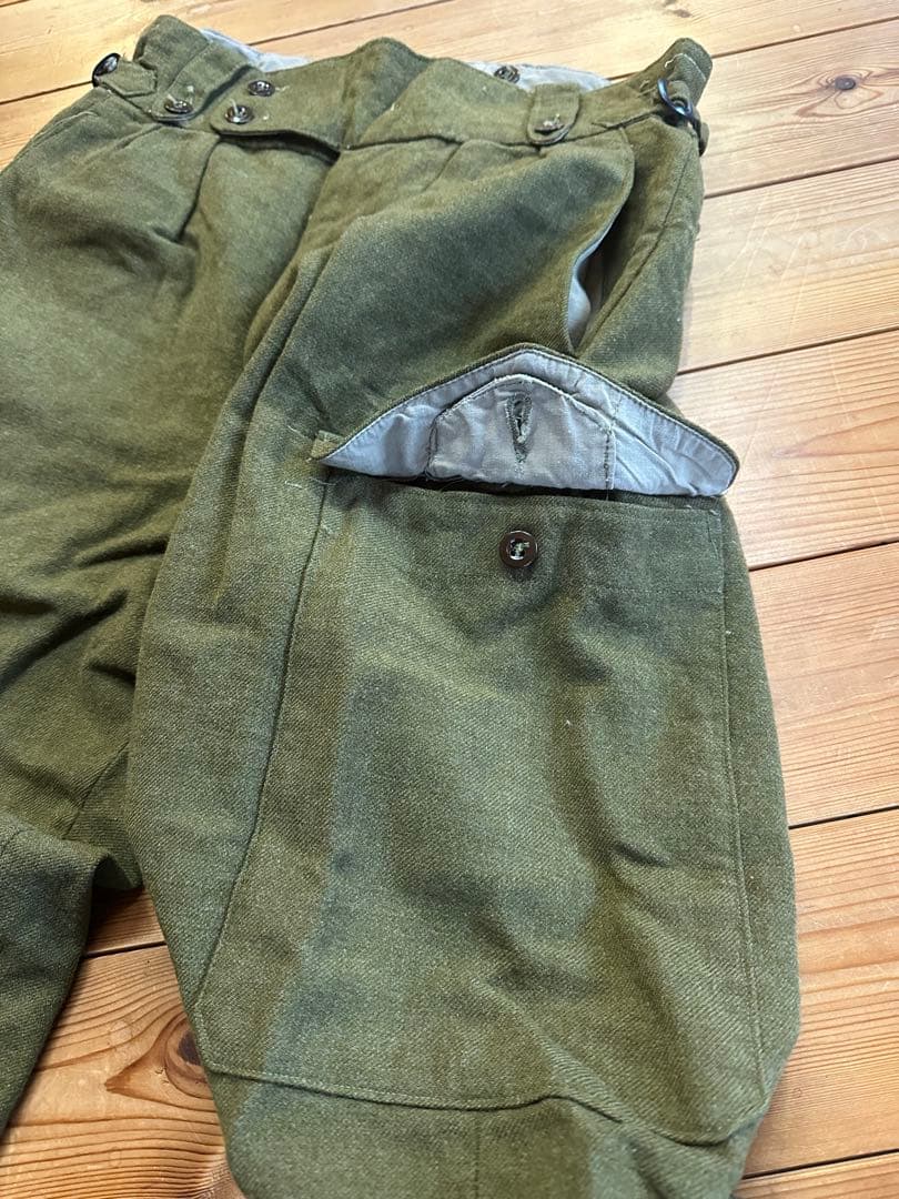 【W40cm】50年代 オーストラリア軍 ウール グルカパンツ ミリタリーパンツ