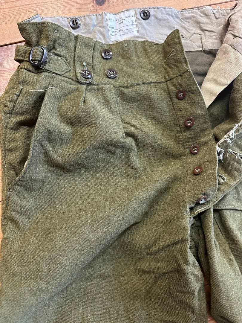 【W40cm】50年代 オーストラリア軍 ウール グルカパンツ ミリタリーパンツ