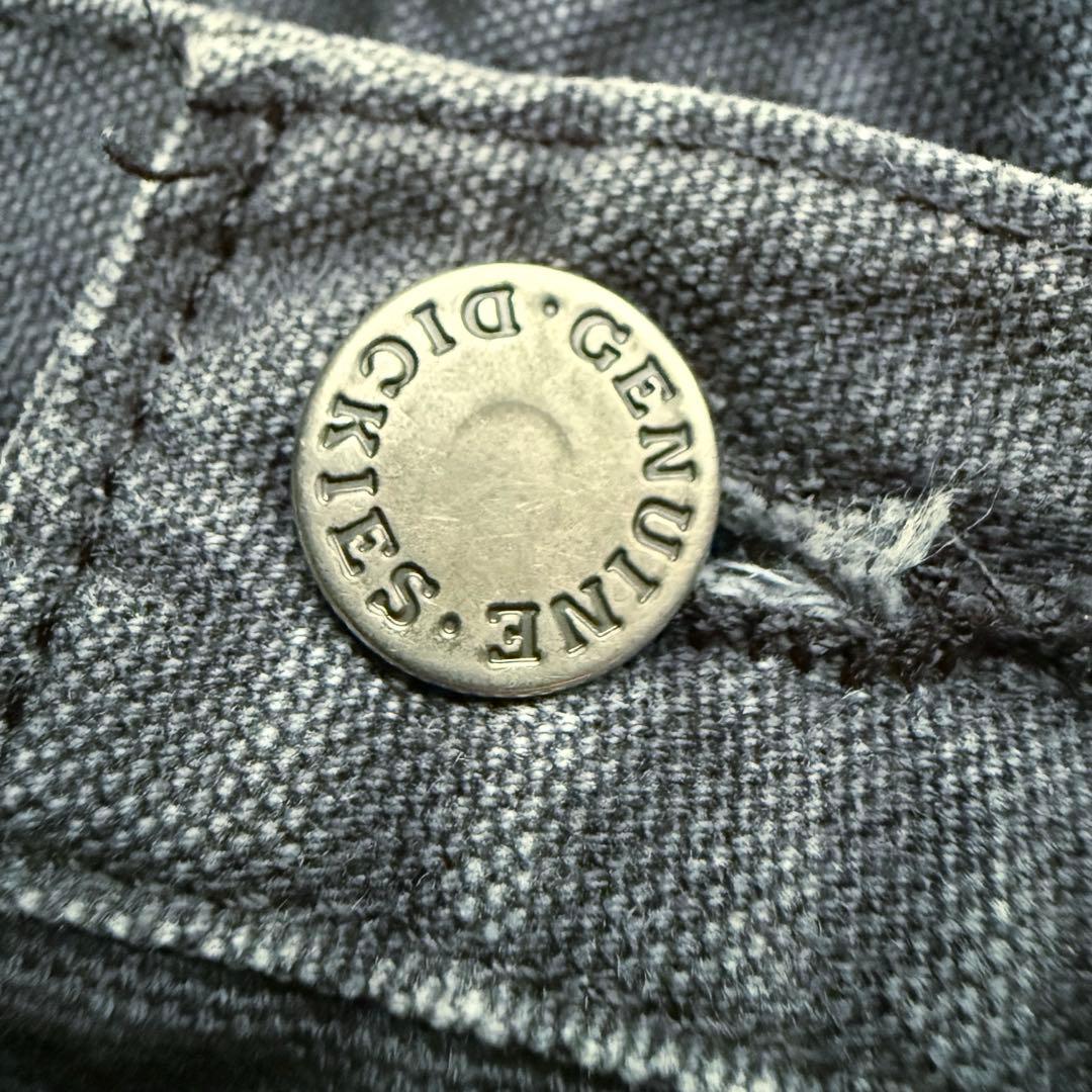 ディッキーズ ペンキ ペインターパンツ フェードブラック ダック地 グランジ