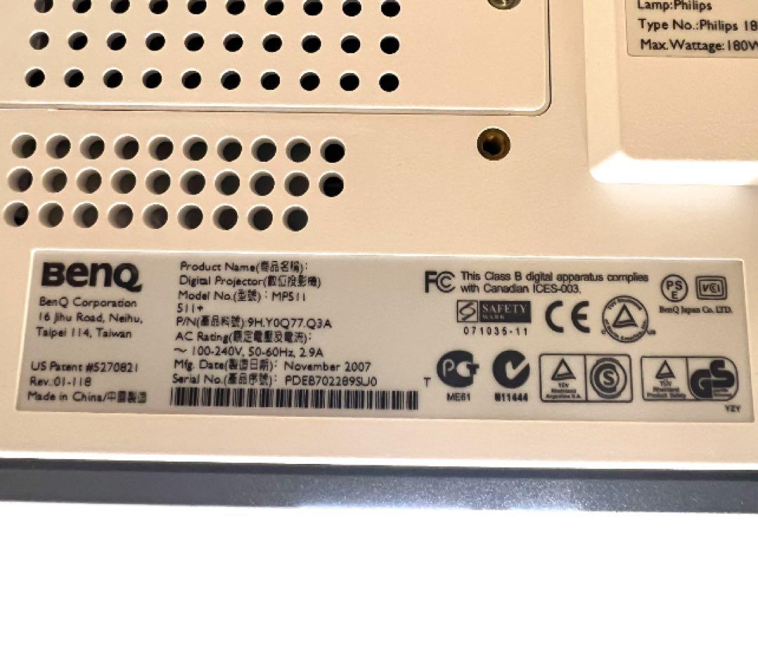 MP511+ デジタルプロジェクタ BenQ