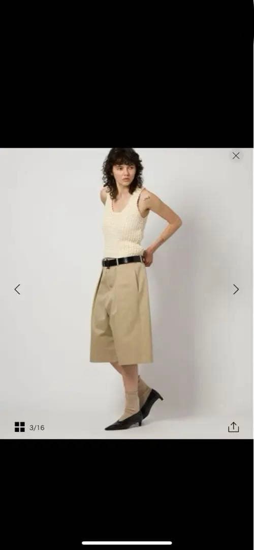 6 (ROKU )コットン チノ ショートパンツ　2025SS