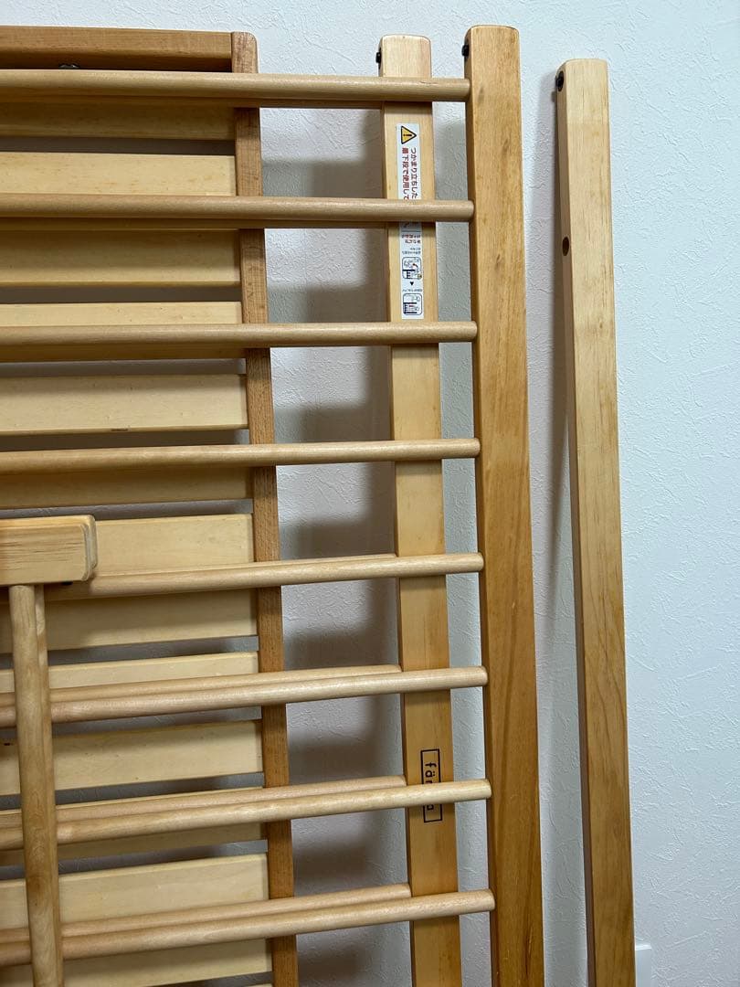 ファルスカベッドサイドベッド03 ナチュラル125長さ x 75幅 x 90高さ