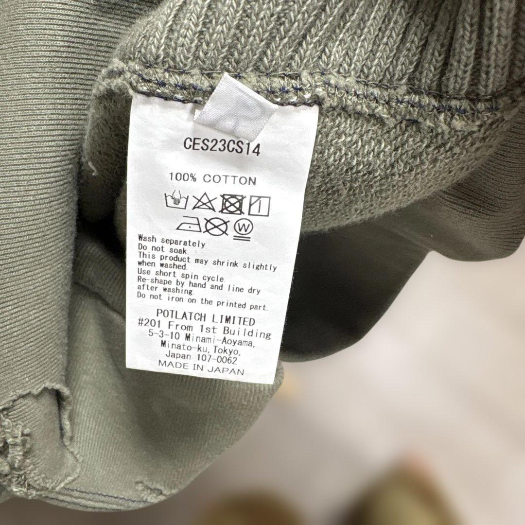 Cav empt C.E.ダメージ加工 グレー セーター