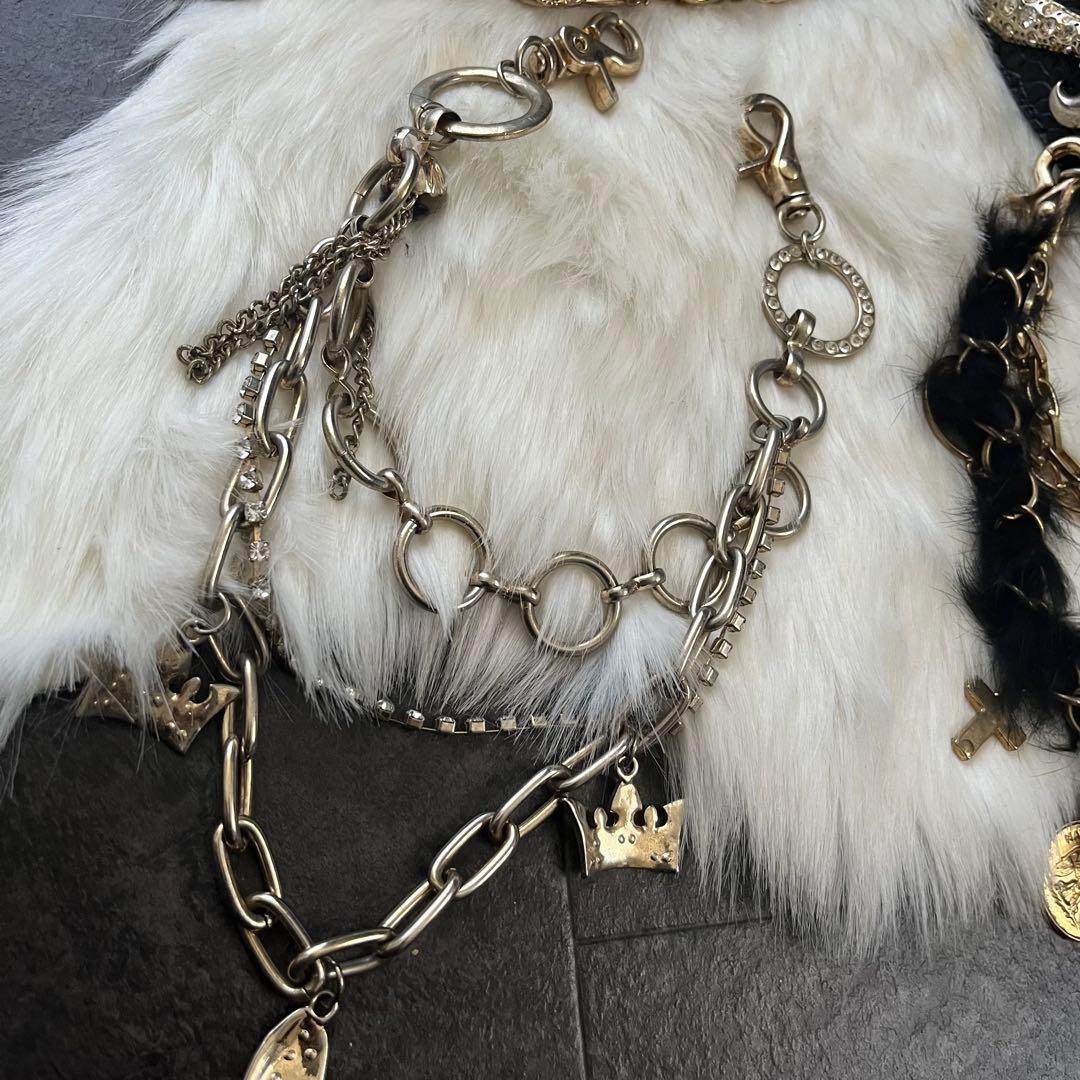 【オマケ付き】 激レア‼︎d.i.a.ロゴ入りベルト チェーン3本セット