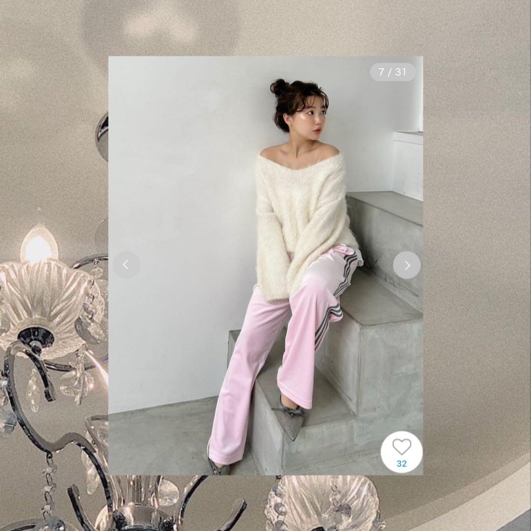 snidel×adidas ファイヤーバードトラックパンツ