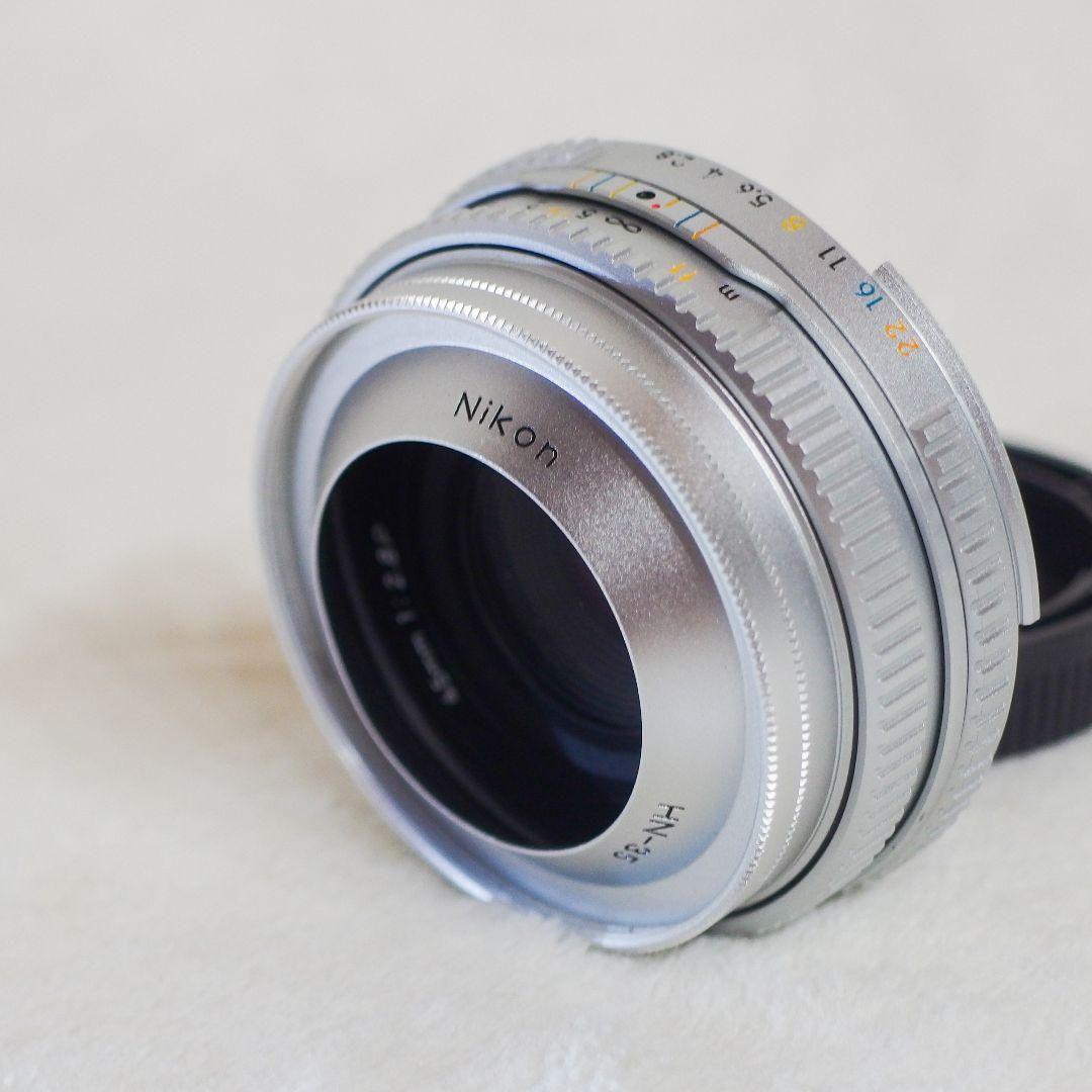 極上美品 Nikon ニコン Nikkor 45mm f 2.8 P シルバー