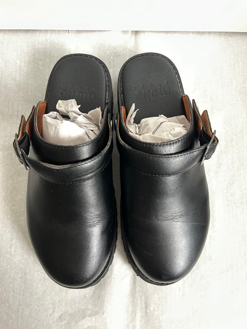 molle shoes 黒 サボ・クロッグサンダル ストラップ付