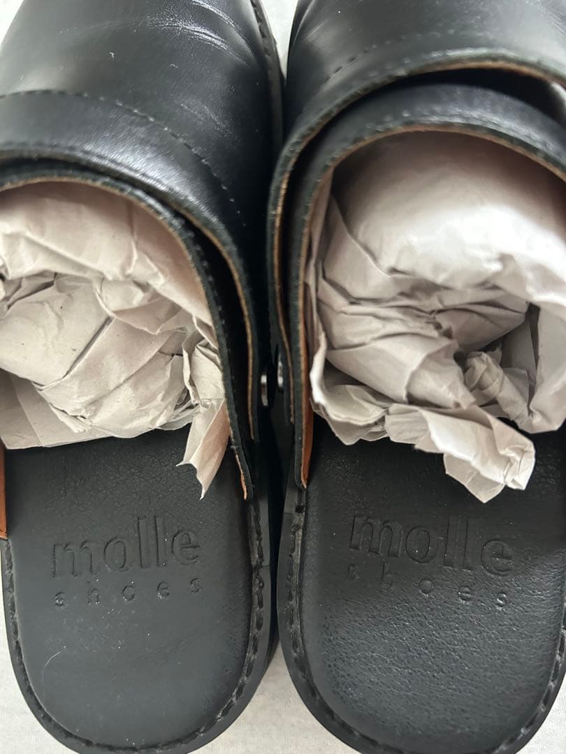 molle shoes 黒 サボ・クロッグサンダル ストラップ付