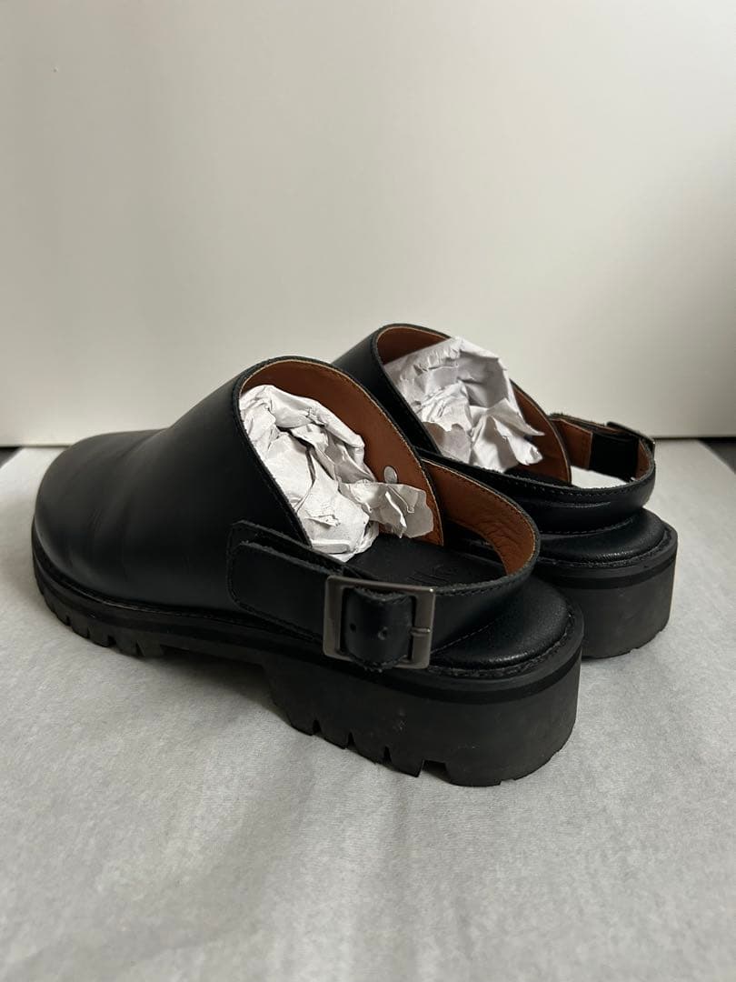 molle shoes 黒 サボ・クロッグサンダル ストラップ付