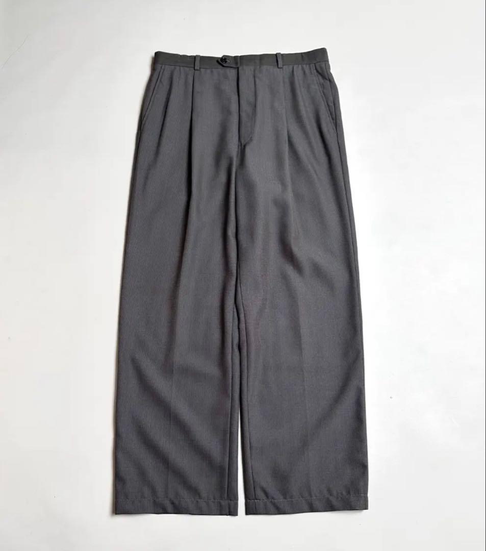 パンツ ARMANI COLLEZIONIDRAPED WOOL WIDE SLACKS