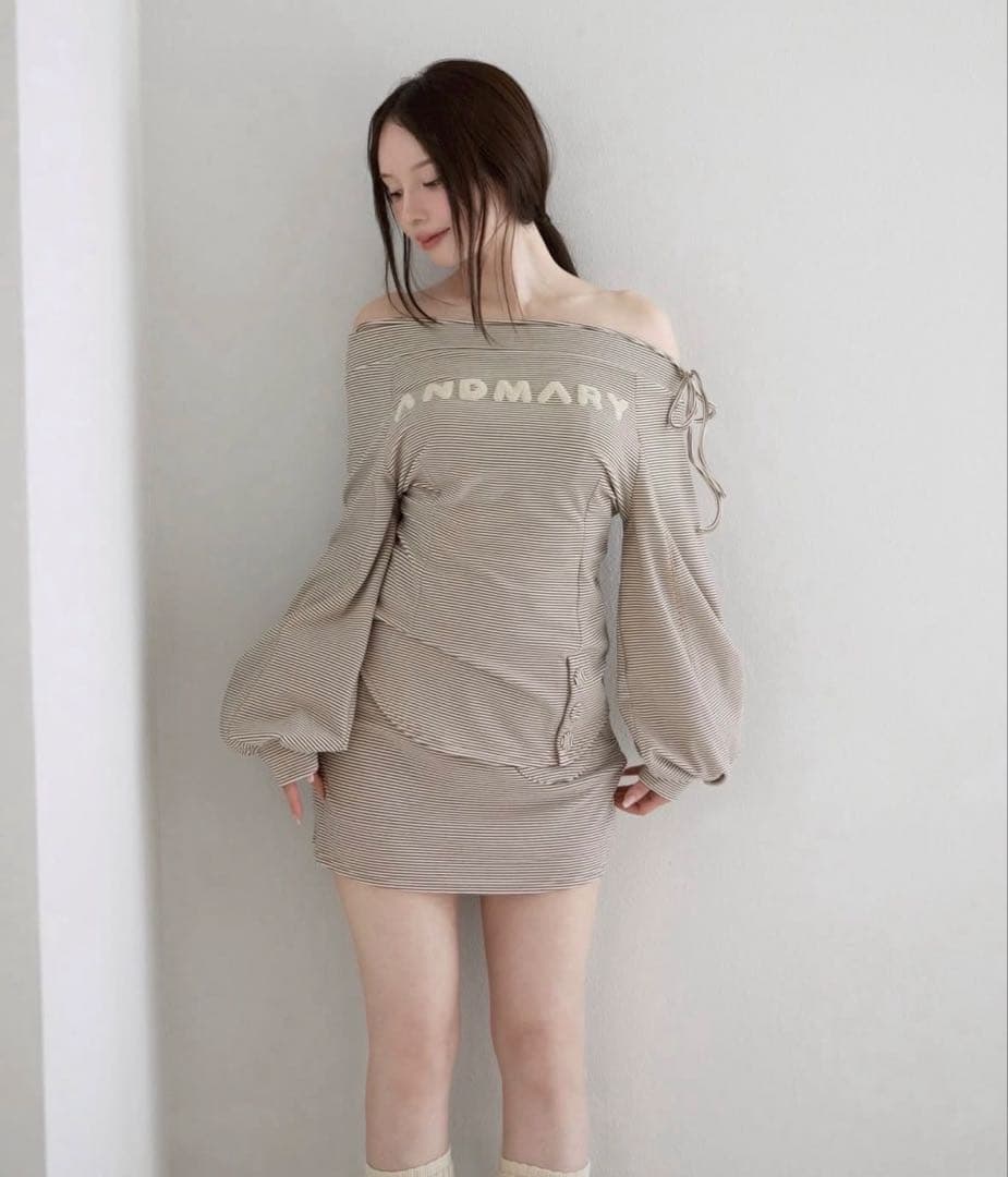 ワンピース andmary Ivy loose set up /beige